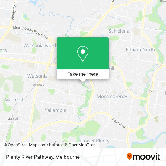 Plenty River Pathway map