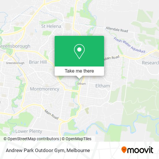 Andrew Park Outdoor Gym map