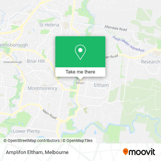 Amplifon Eltham map