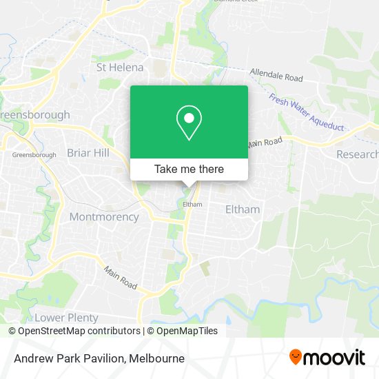 Andrew Park Pavilion map
