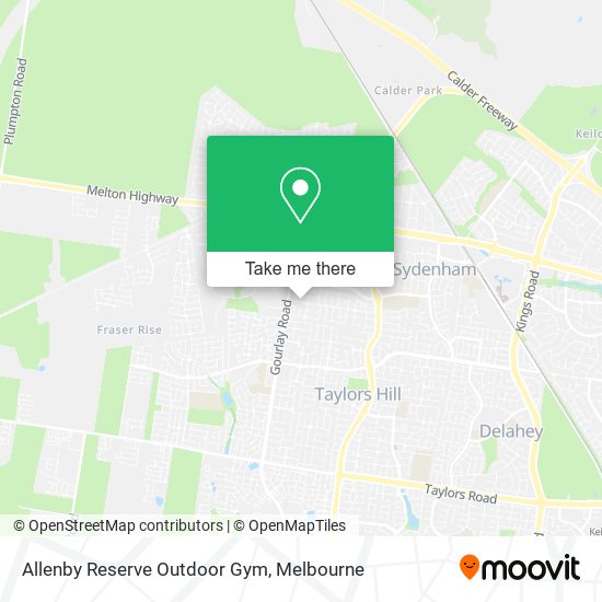 Allenby Reserve Outdoor Gym map