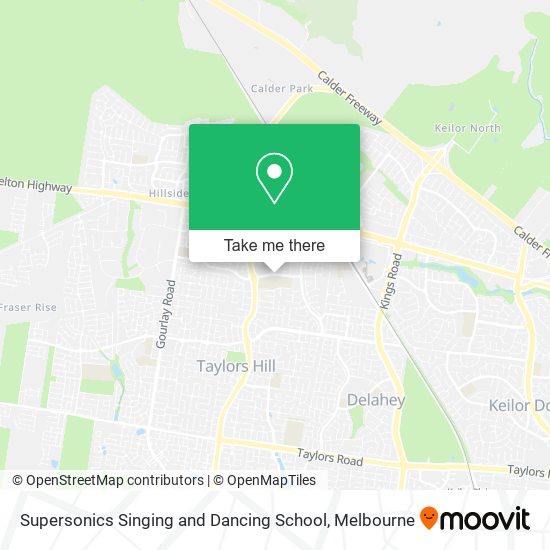 Supersonics Singing and Dancing School map