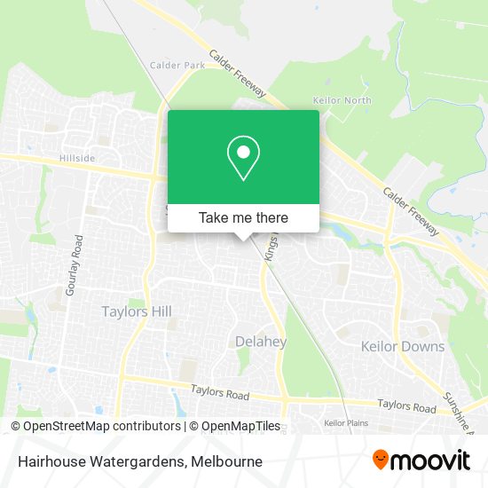 Hairhouse Watergardens map