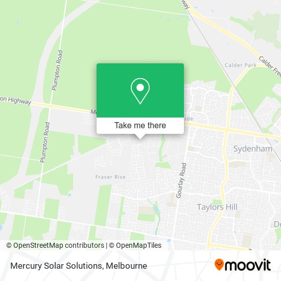 Mercury Solar Solutions map