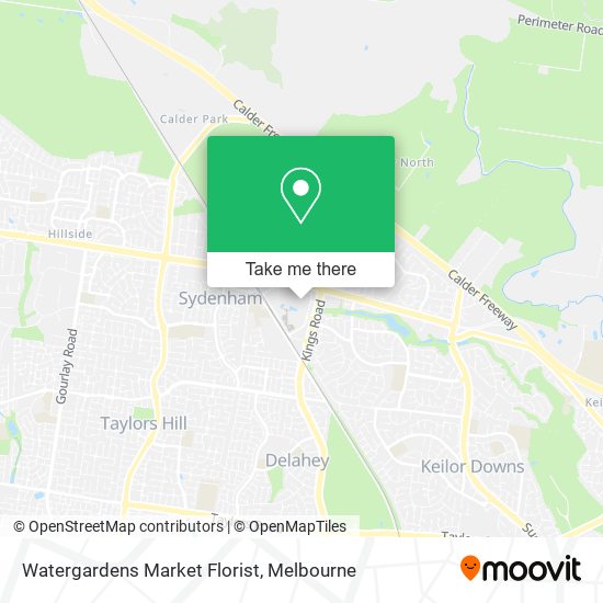 Watergardens Market Florist map