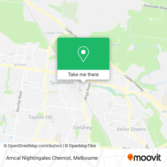 Amcal Nightingales Chemist map