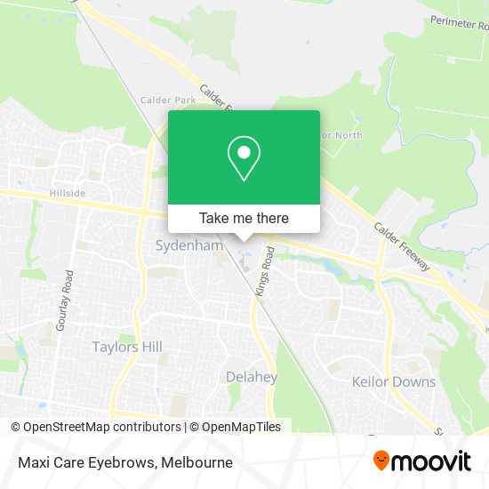 Maxi Care Eyebrows map