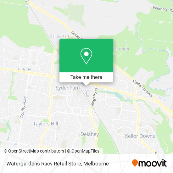 Watergardens Racv Retail Store map