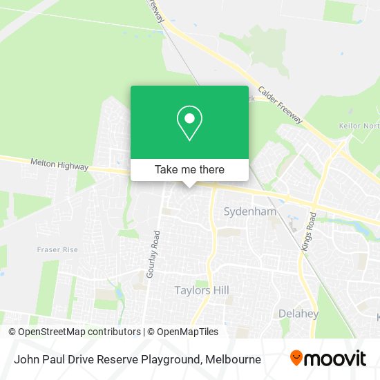 John Paul Drive Reserve Playground map