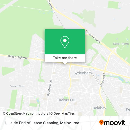 Hillside End of Lease Cleaning map