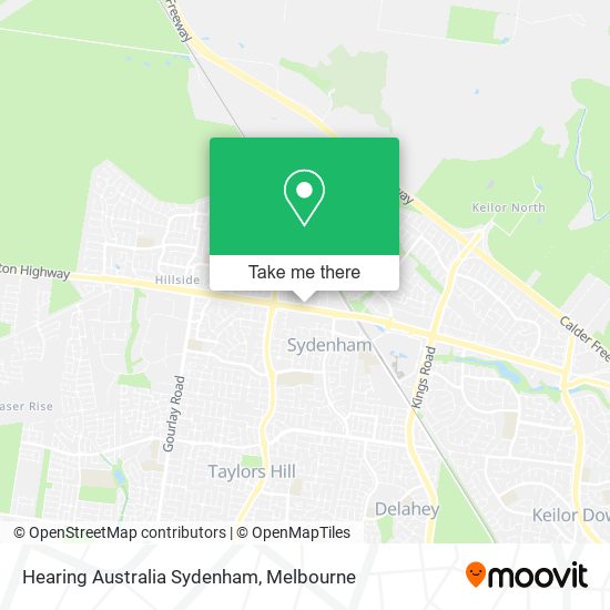 Hearing Australia Sydenham map
