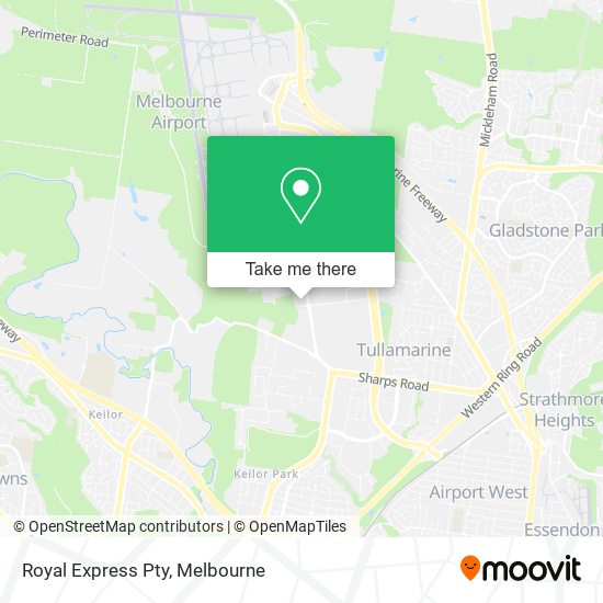 Royal Express Pty map