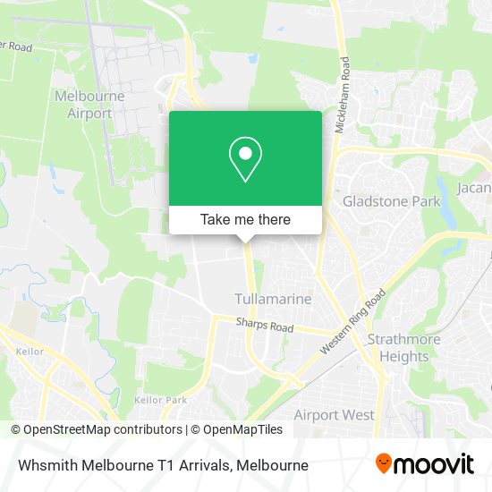 Whsmith Melbourne T1 Arrivals map