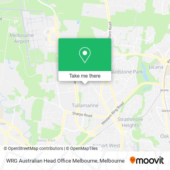 WRG Australian Head Office Melbourne map