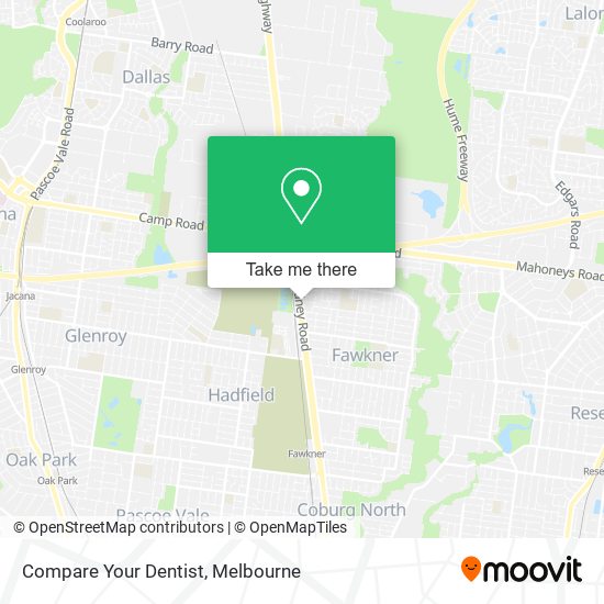 Compare Your Dentist map
