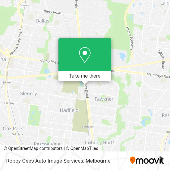 Mapa Robby Gees Auto Image Services