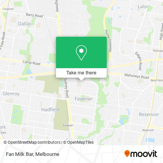 Fan Milk Bar map