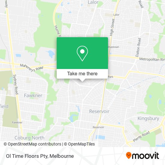 Ol Time Floors Pty map