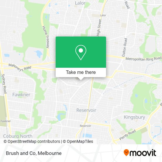 Brush and Co map
