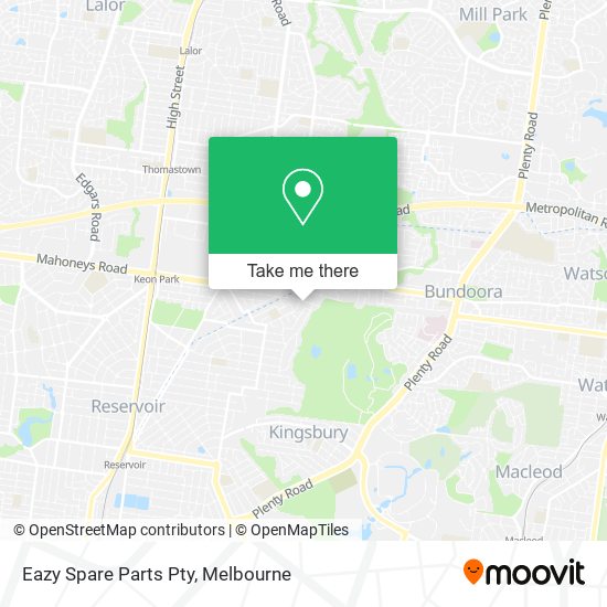 Eazy Spare Parts Pty map