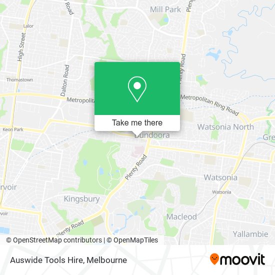 Auswide Tools Hire map