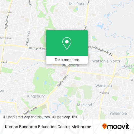 Kumon Bundoora Education Centre map