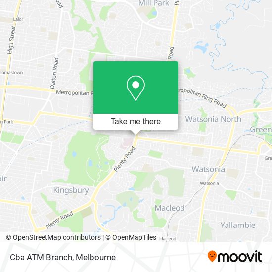 Cba ATM Branch map