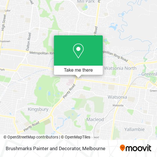 Brushmarks Painter and Decorator map