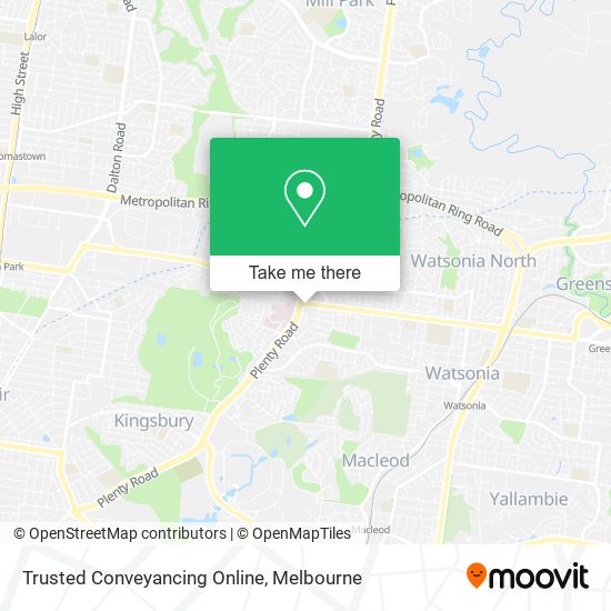 Trusted Conveyancing Online map