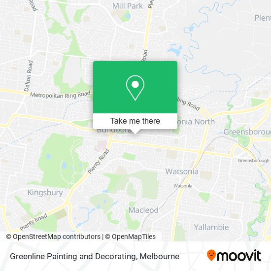 Greenline Painting and Decorating map