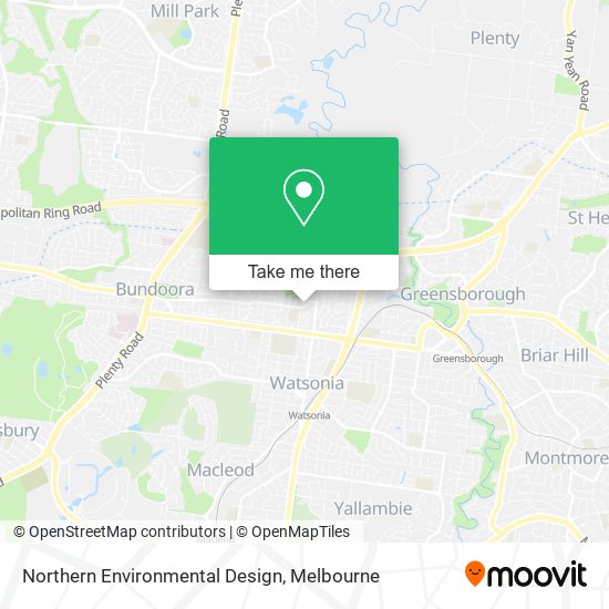 Northern Environmental Design map