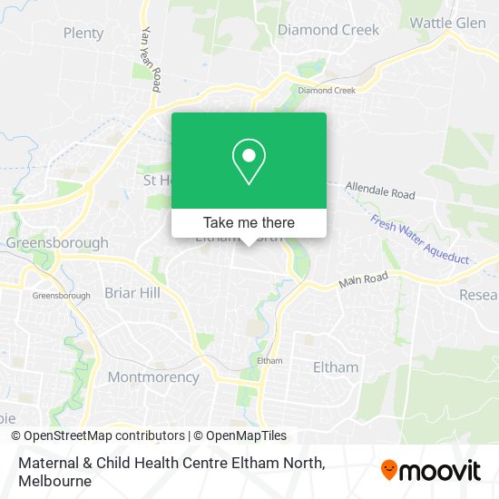 Maternal & Child Health Centre Eltham North map