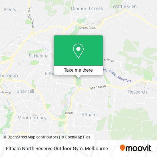 Eltham North Reserve Outdoor Gym map