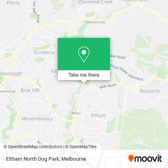Eltham North Dog Park map