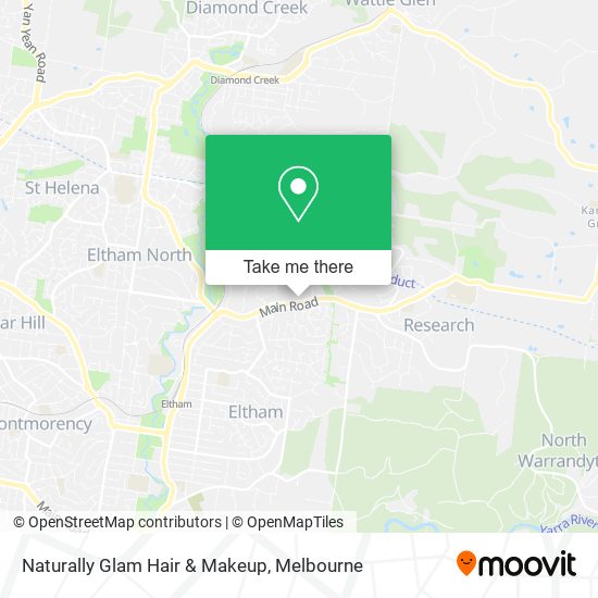 Naturally Glam Hair & Makeup map