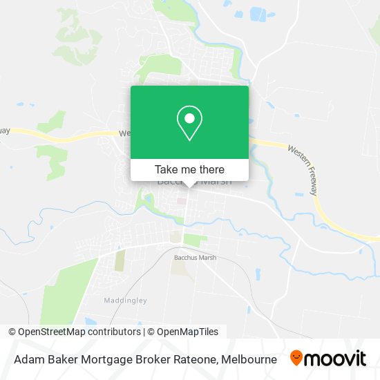 Adam Baker Mortgage Broker Rateone map