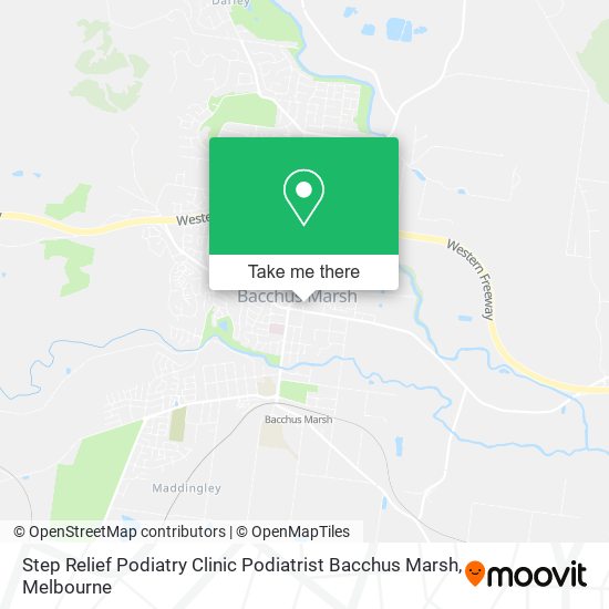 Step Relief Podiatry Clinic Podiatrist Bacchus Marsh map