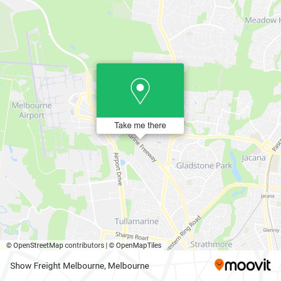 Show Freight Melbourne map