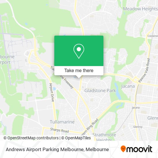 Mapa Andrews Airport Parking Melbourne