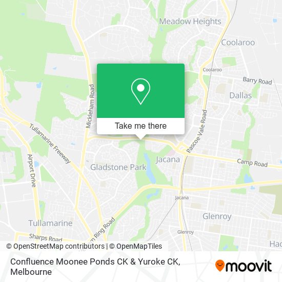 Confluence Moonee Ponds CK & Yuroke CK map