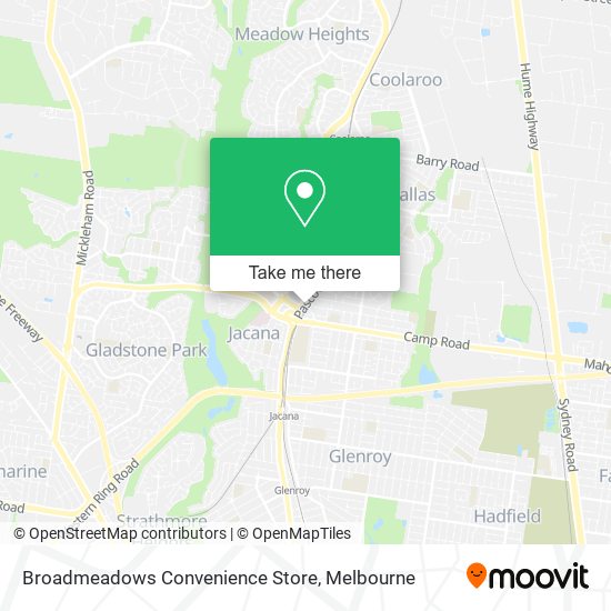 Broadmeadows Convenience Store map