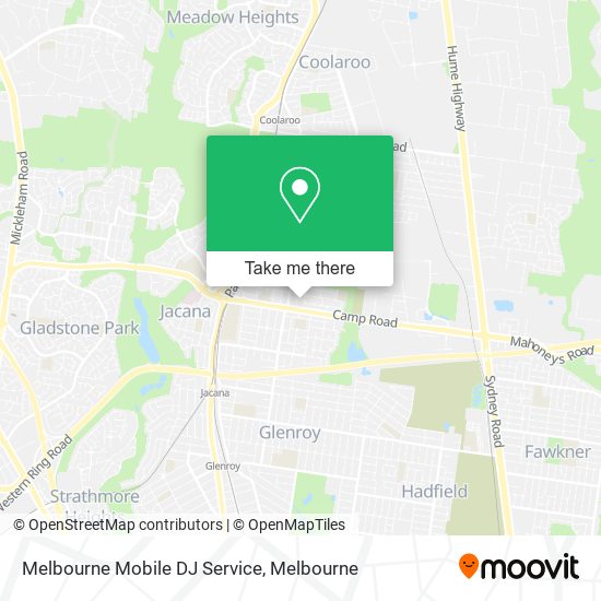 Melbourne Mobile DJ Service map
