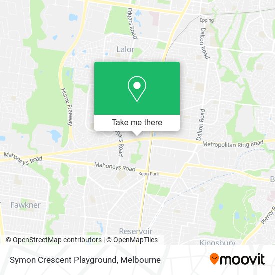 Symon Crescent Playground map