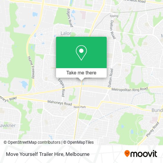 Mapa Move Yourself Trailer Hire