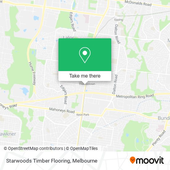 Starwoods Timber Flooring map