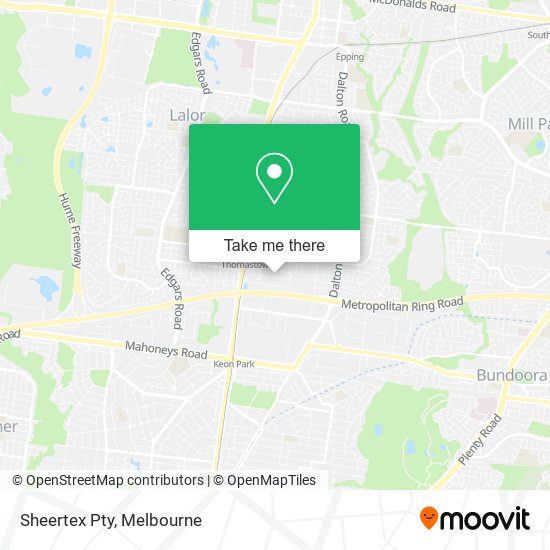 Sheertex Pty map