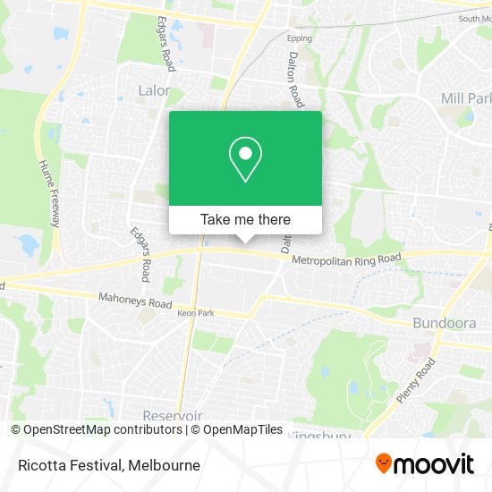 Ricotta Festival map