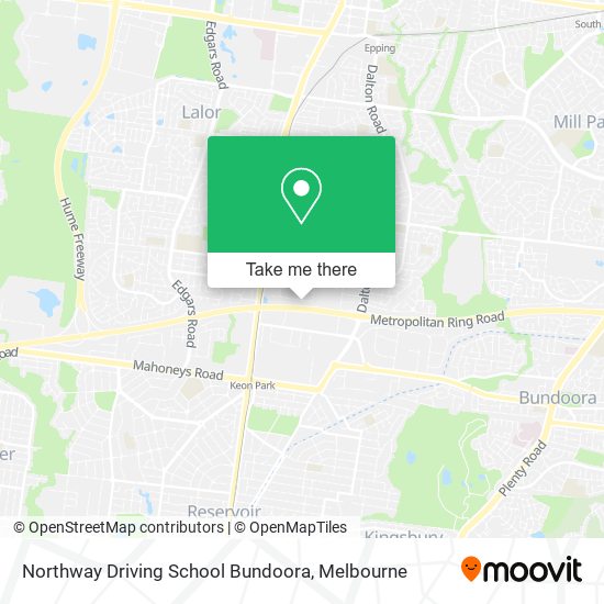 Northway Driving School Bundoora map