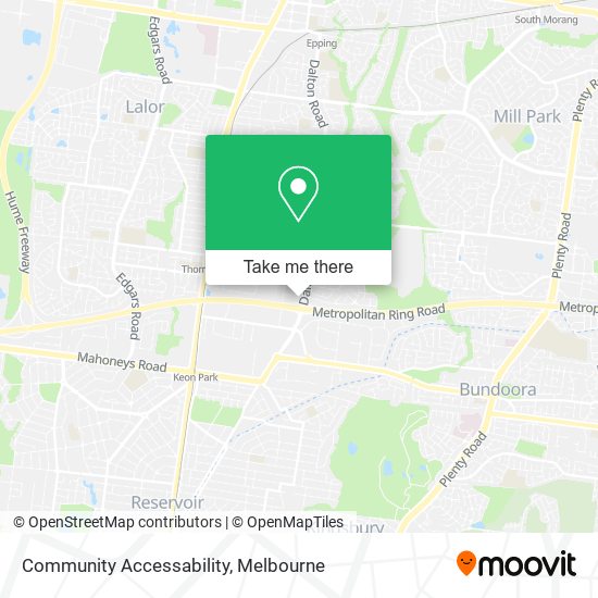 Community Accessability map