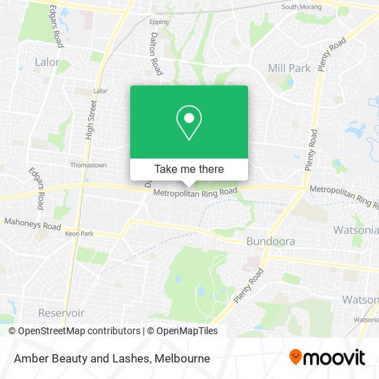 Amber Beauty and Lashes map